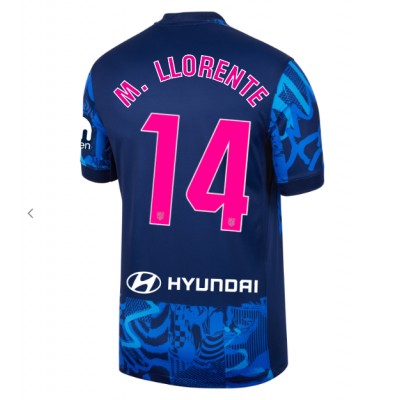 Fotbalové Dres Atletico Madrid Marcos Llorente #14 Alternativní 2024-25 Krátký Rukáv Fotbalové Dres Atletico Madrid Marcos Llorente #14 Alternativní 2024-25 Krátký Rukáv